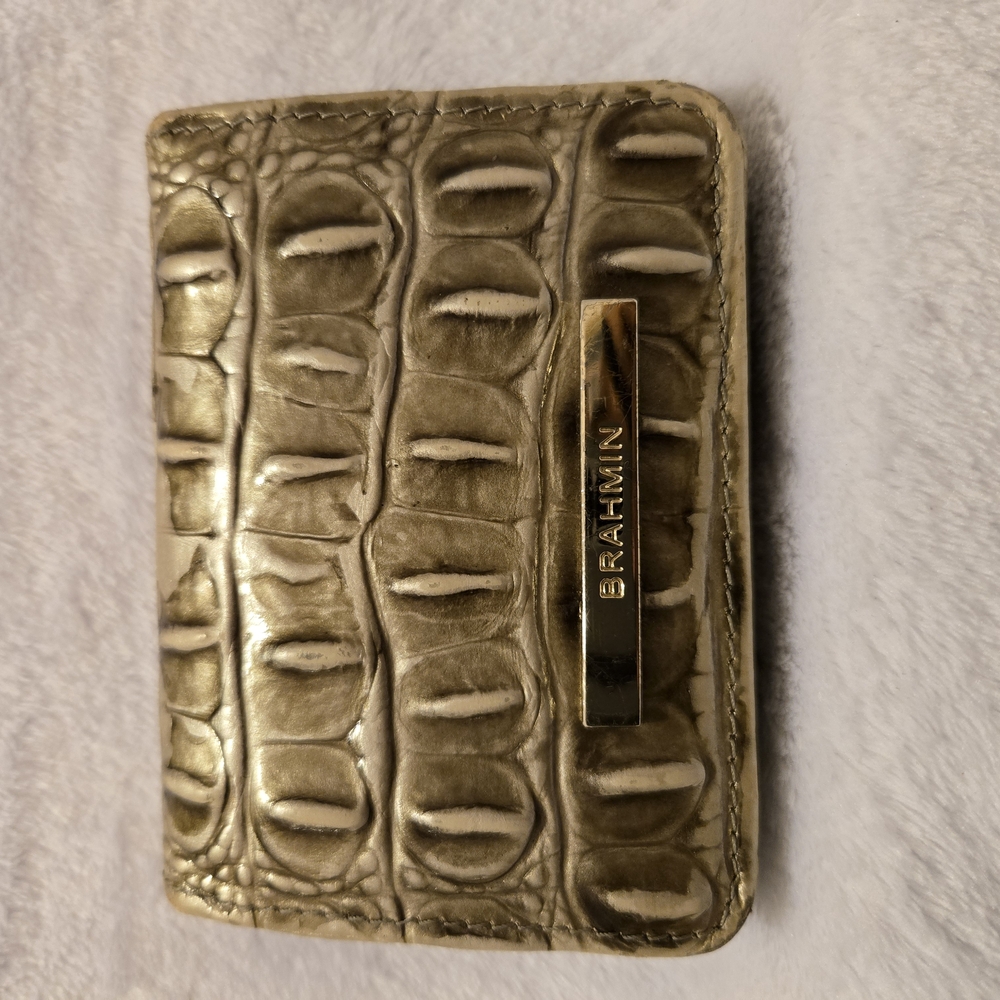 Brahmin Gold Crocodile Embossed Wallet